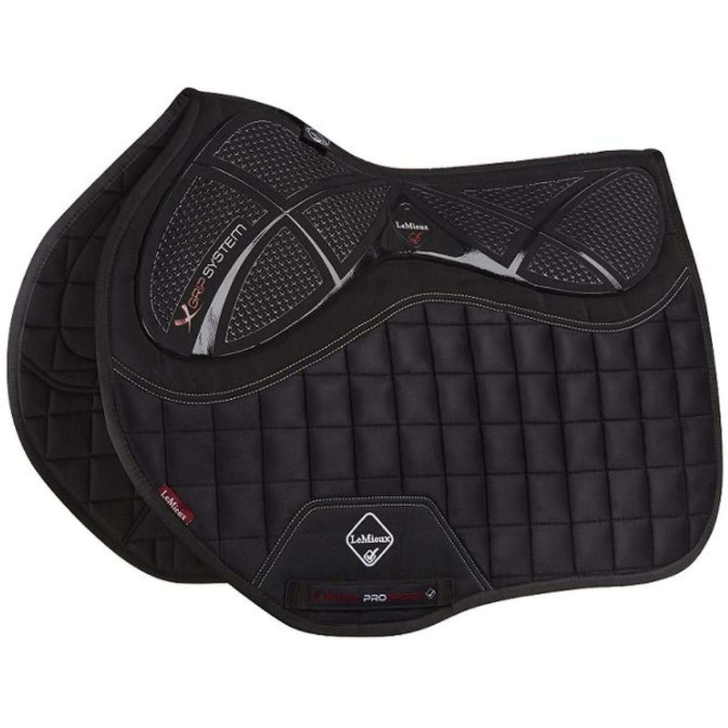 LeMieux Tapis de Selle X-Grip Square EuroJump Noir