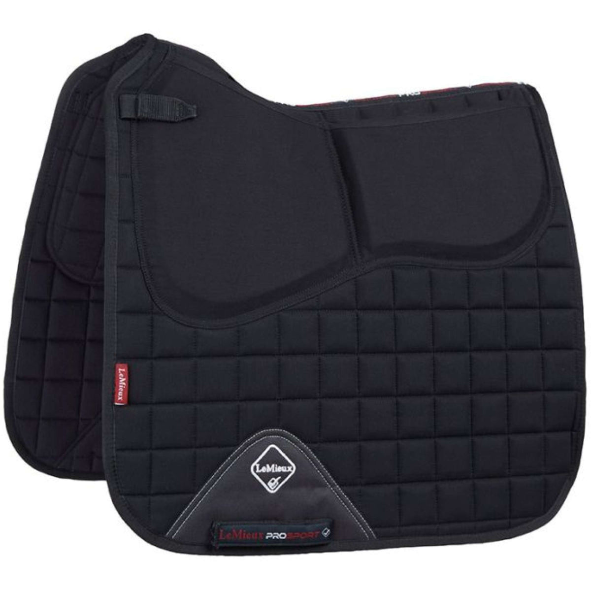 LeMieux Tapis de Selle Pro-Sorb Plain Square Dressage Noir