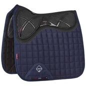 LeMieux Tapis de Selle X-Grip Twin Square Dressage Marin