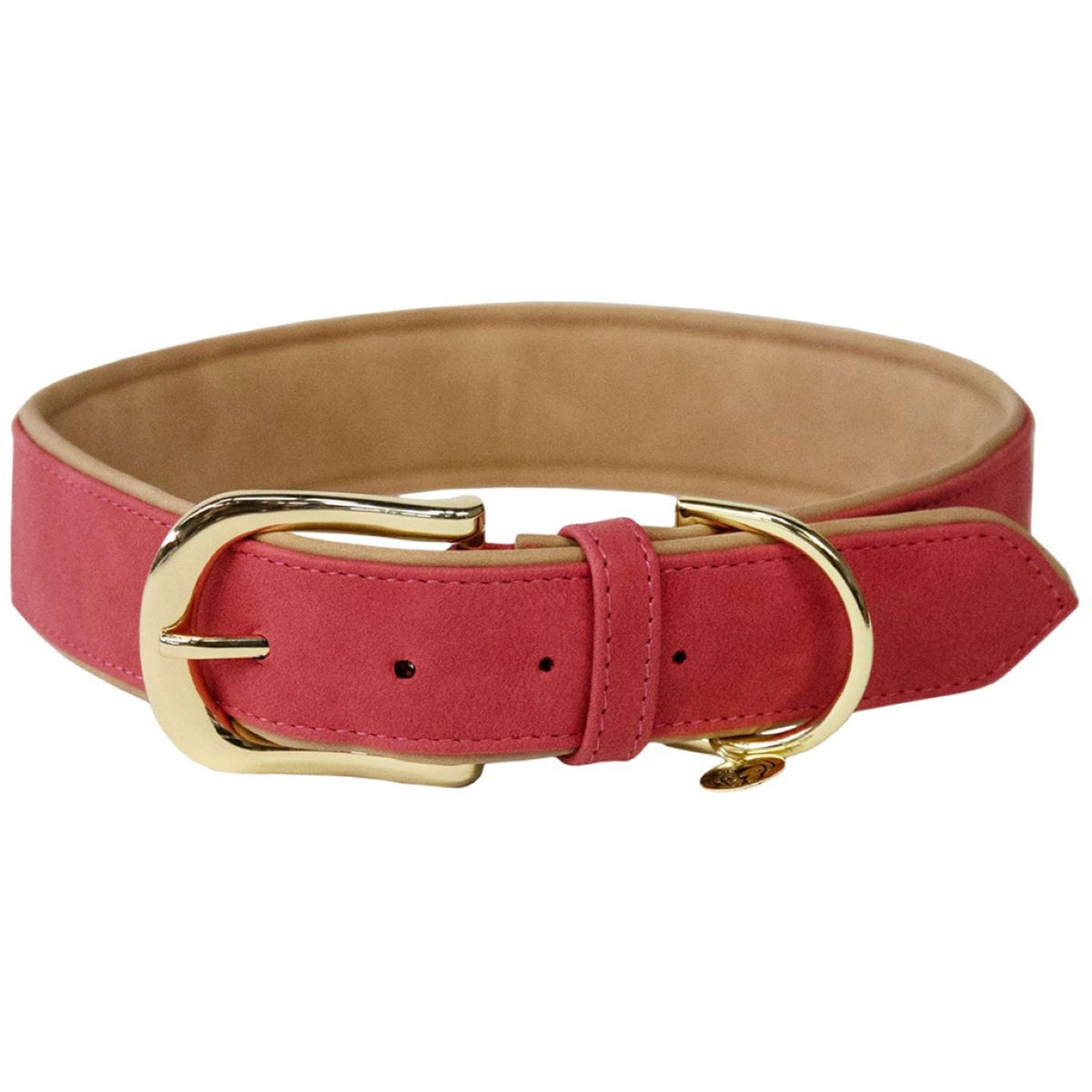 Kentucky Collier pour Chien Soft Vegan Leather Rouge/Beige Kentucky Collier pour Chien Soft Vegan Leather Rouge/Beige