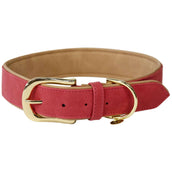 Kentucky Collier pour Chien Soft Vegan Leather Rouge/Beige