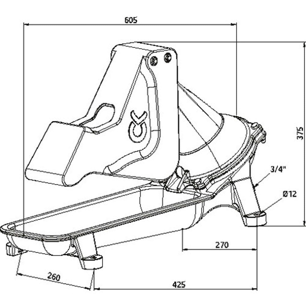 Kerbl Pompe de Prairie P100 1 Raccordement