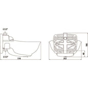 Kerbl Abreuvoir HP20 Chauffé plastique 24V avec Tube de Chauffage