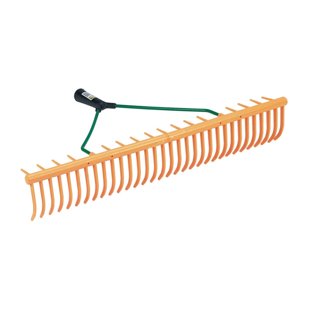 Kerbl Râteau de Pelouse Plastique 32T Courbé 16T Transversal