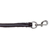 Covalliero Corde pour Licol Hippo avec Mousqueton Noir/Argent