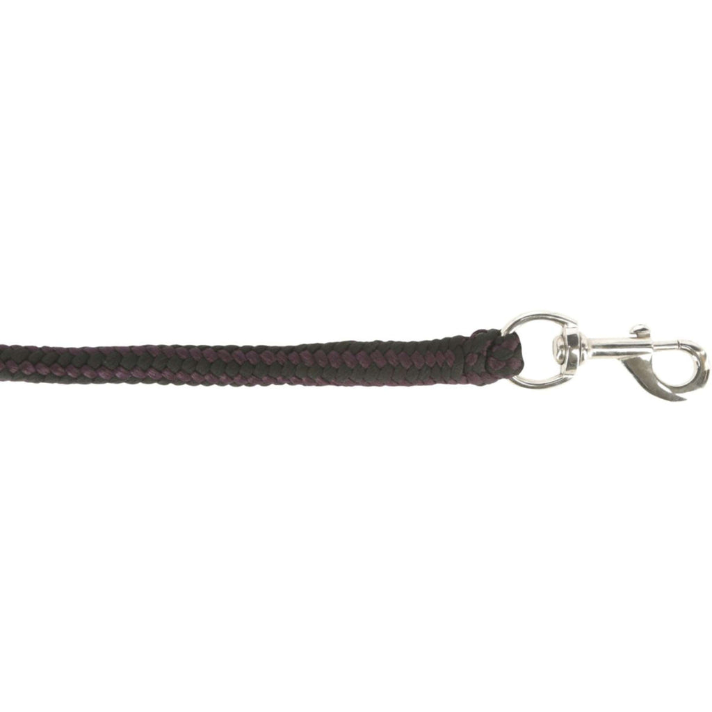 Covalliero Corde pour Licol Hippo avec Mousqueton Aubergines/Anthracite