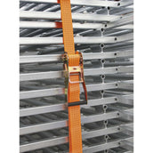 Kerbl Ratchet lashing strap with pointed hooks 4000kg Orange