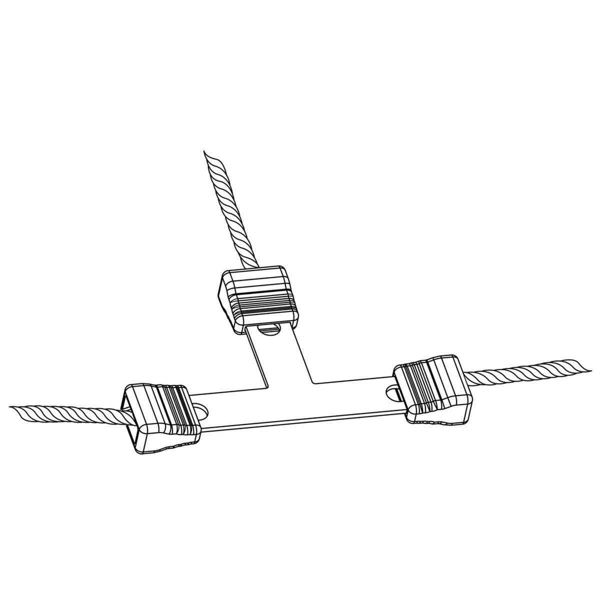 Ako Connecteur en T de Fil Litzclip Galvanisé 5pc