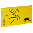 Ako Panneau de Mise en Garde Attention Clôture Électrique Jaune