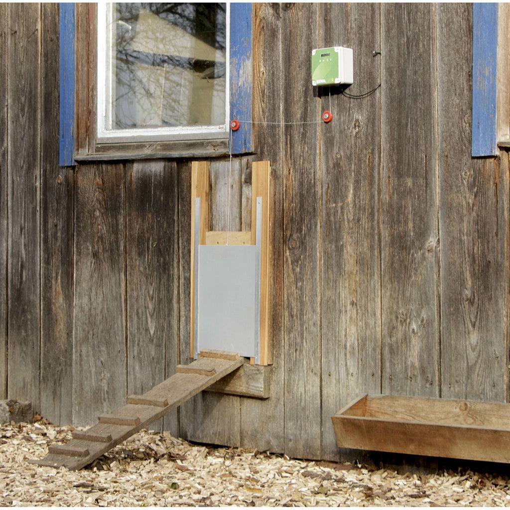 Kerbl Contrôleur Automatique Porte de poulet Gris/Vert