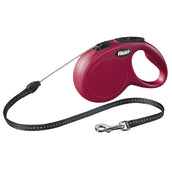 Flexi Laisse pour Chien New Classic Corde Rouge