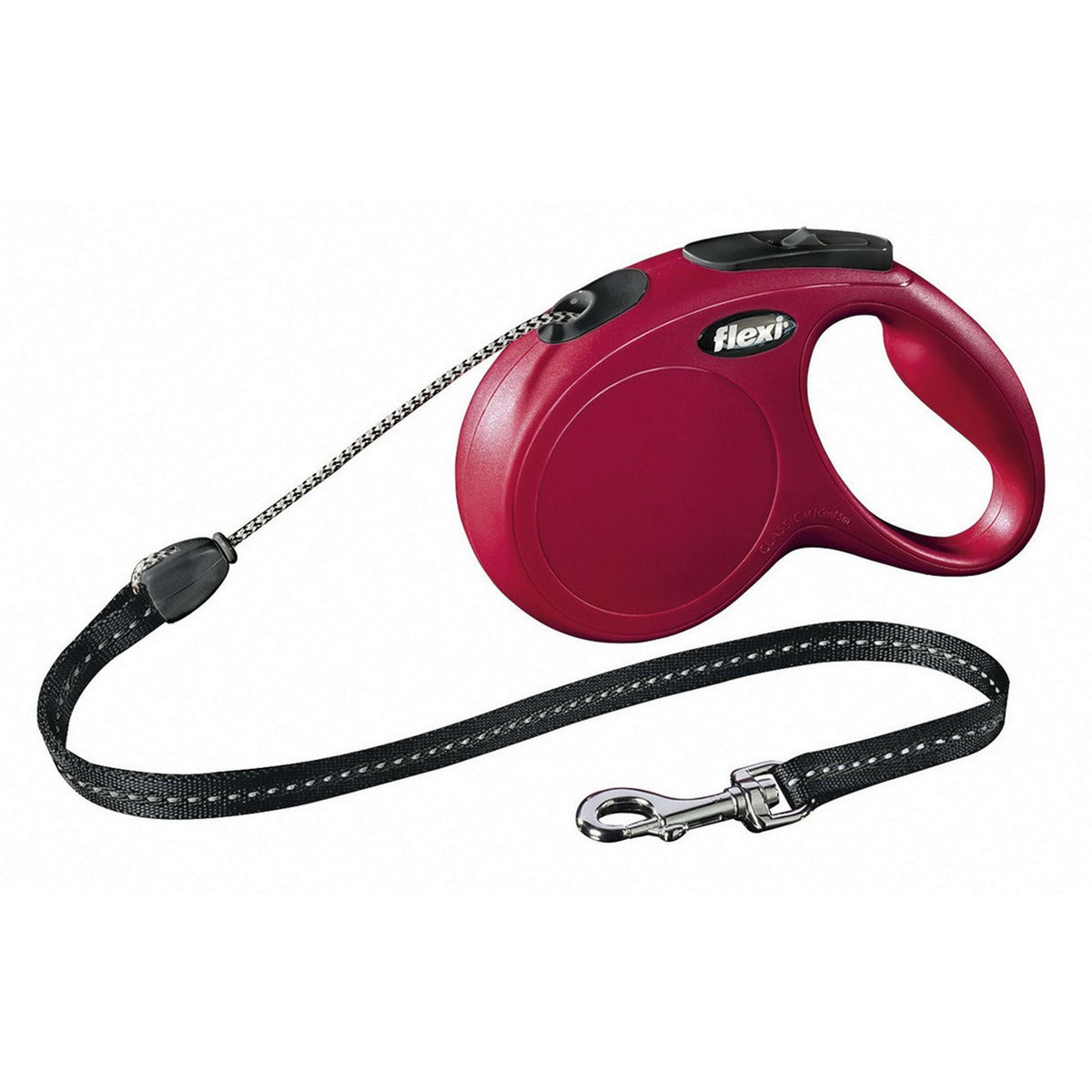 Flexi Laisse pour Chien New Classic Corde Rouge