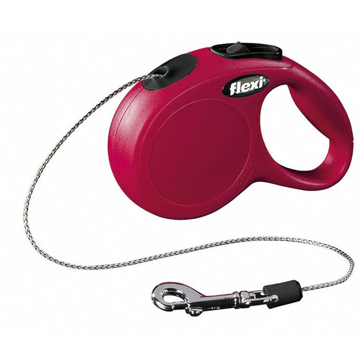 Flexi Laisse pour Chien New Classic Corde Rouge