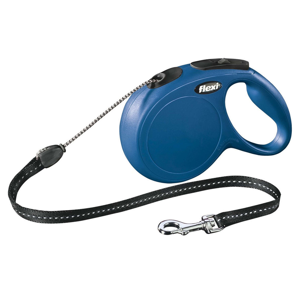 Flexi Laisse pour Chien New Classic Corde M Bleu