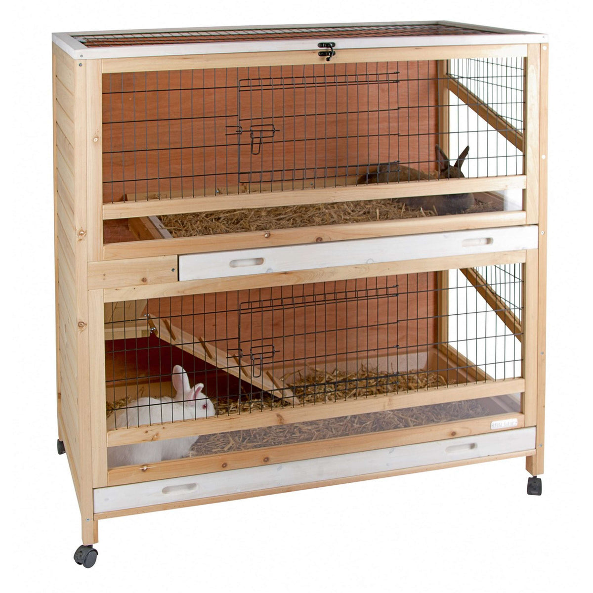 Kerbl Cage pour Animaux Petit Intérieur Delux 2 Étages 115x60x118cm