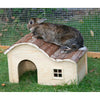 Kerbl Abri à Lapin Nature Avec un toit Ondulé Bois