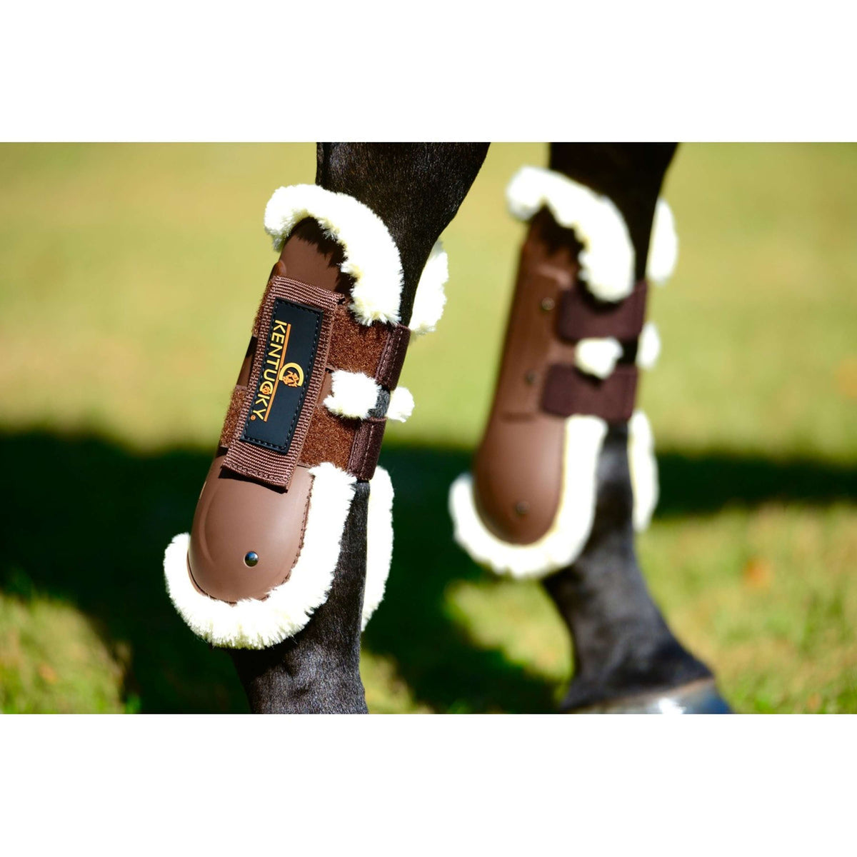 Kentucky Horsewear Protèges-Tendons Air Sheepskin Marron