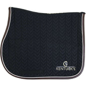 Kentucky Tapis de Selle De Saut Fishbone Leather Noir