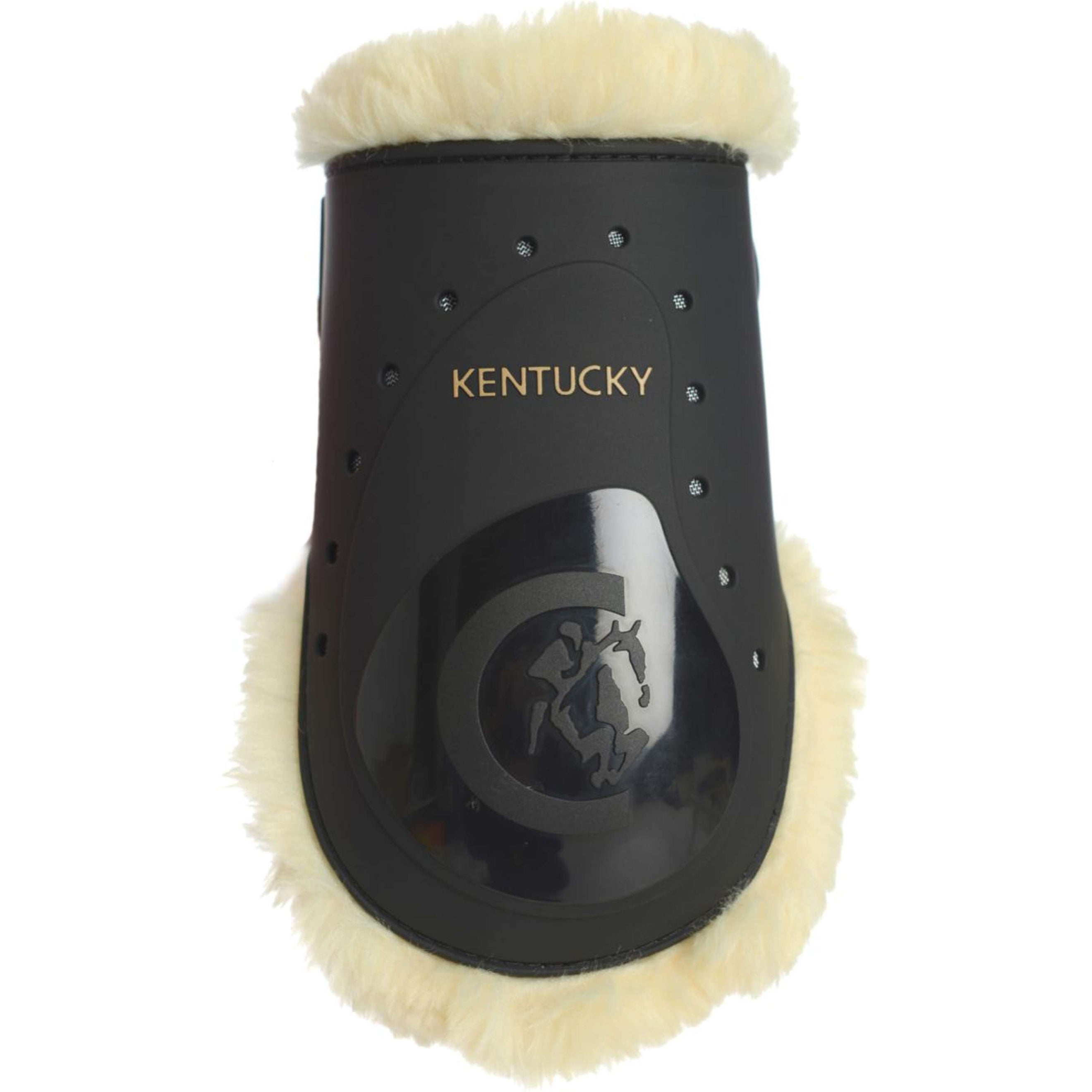 Kentucky Horsewear Protège-Boulets Sheepskin Elastic Noir