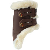 Kentucky Horsewear Protège-Boulets Sheepskin Elastic Marron