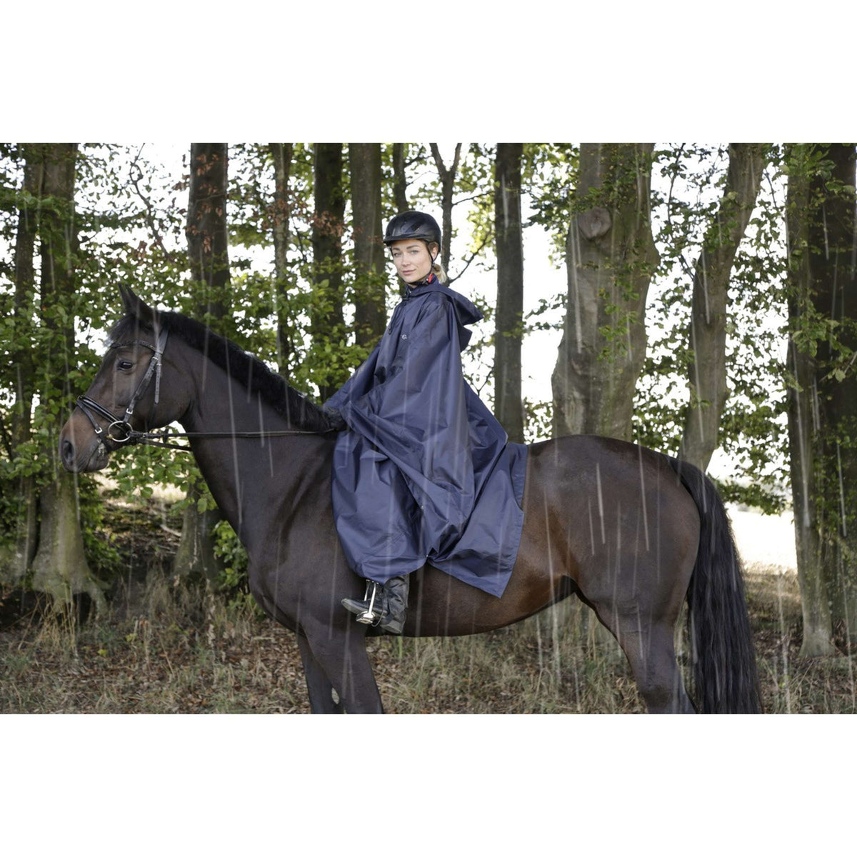 Covalliero Poncho de pluie adulte Bleu