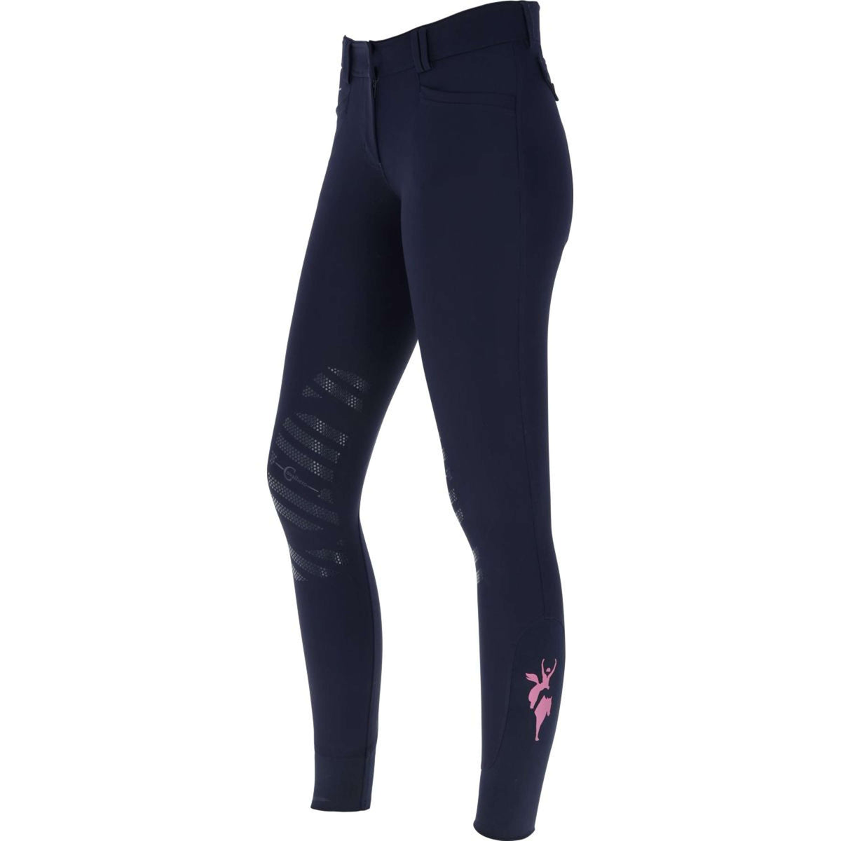 Covalliero Pantalon d'Équitation Janne x PinkRibbon Marin foncé