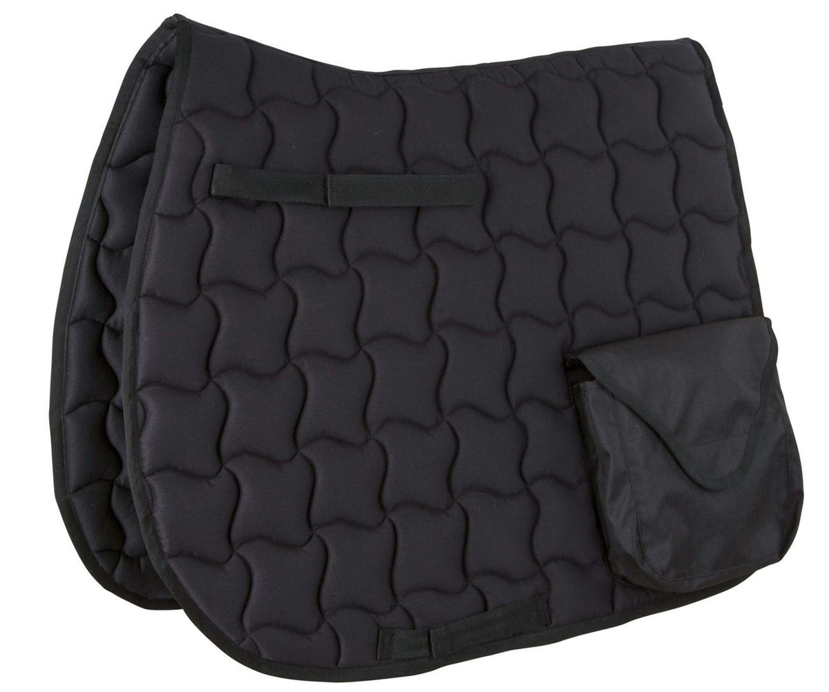 Kerbl Tapis de Selle avec Pochette Laguna Polyvalence Noir