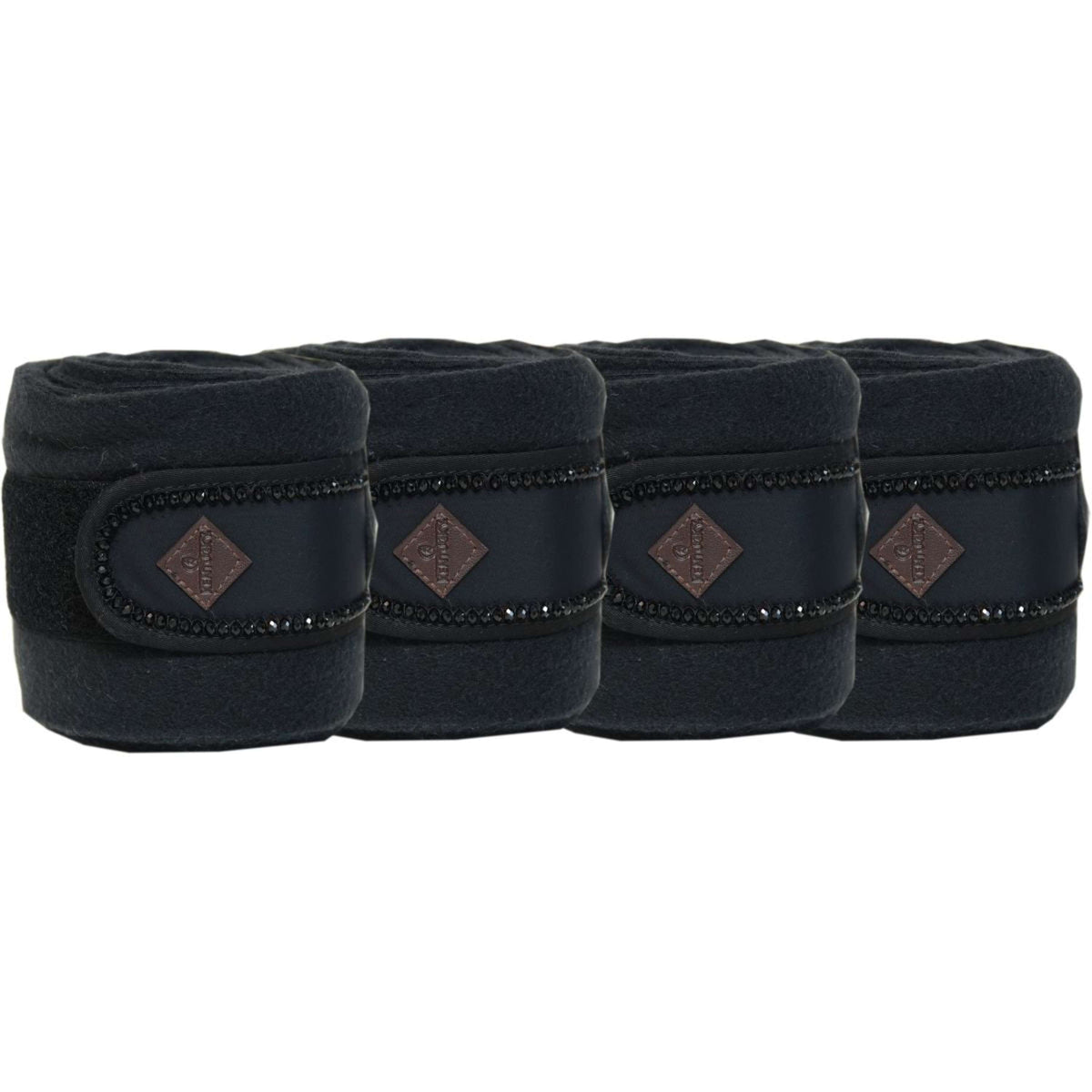 Kentucky Bandages Polaire Perles Noir