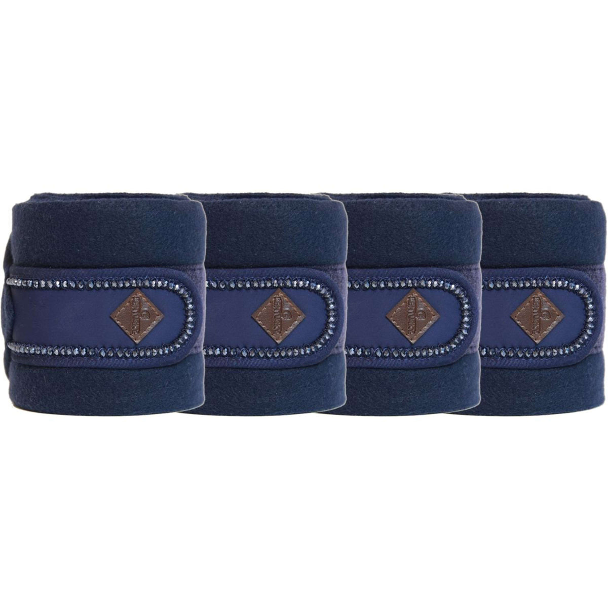 Kentucky Bandages Polaire Perles Bleu