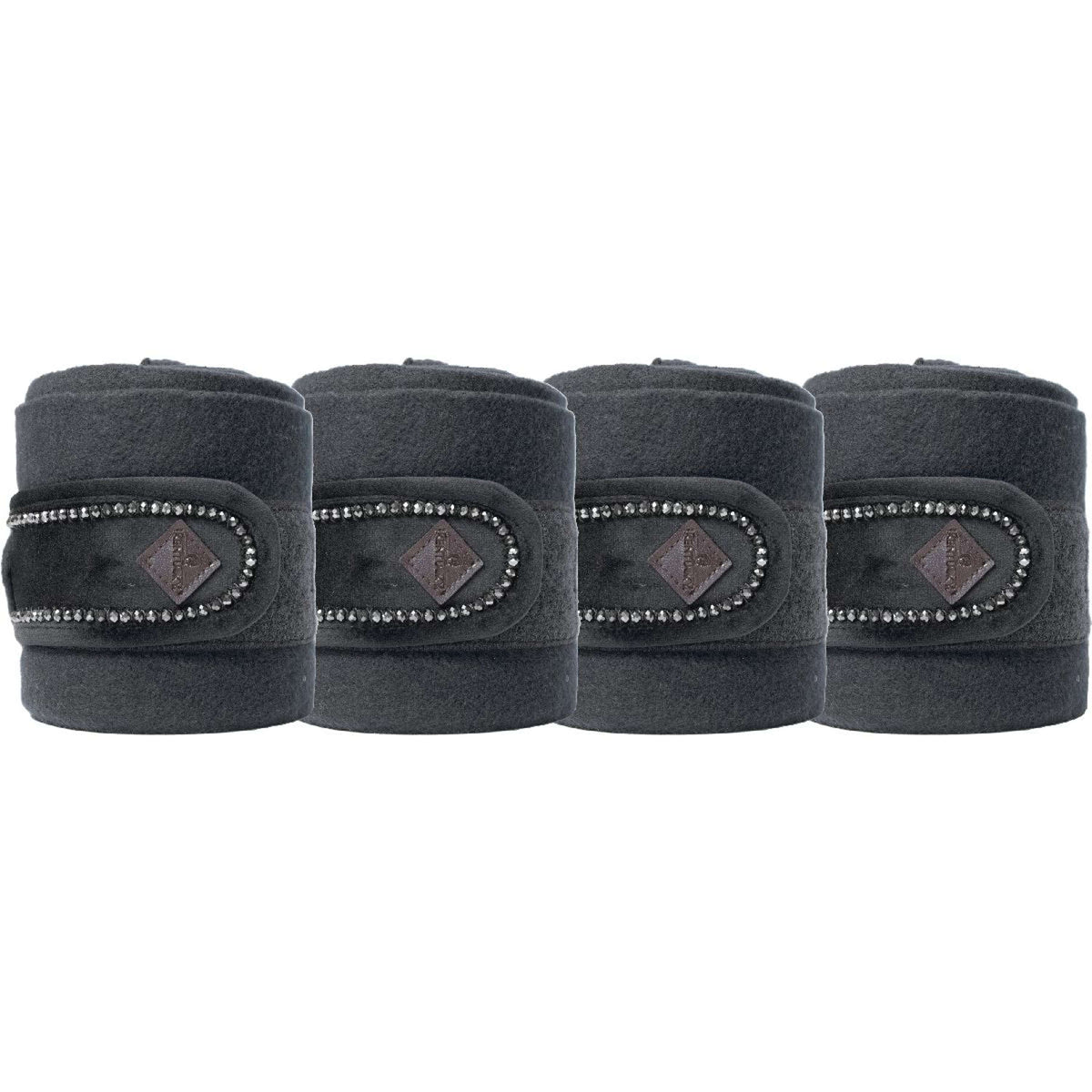 Kentucky Bandages Polar Fleece velours Pearls Noir