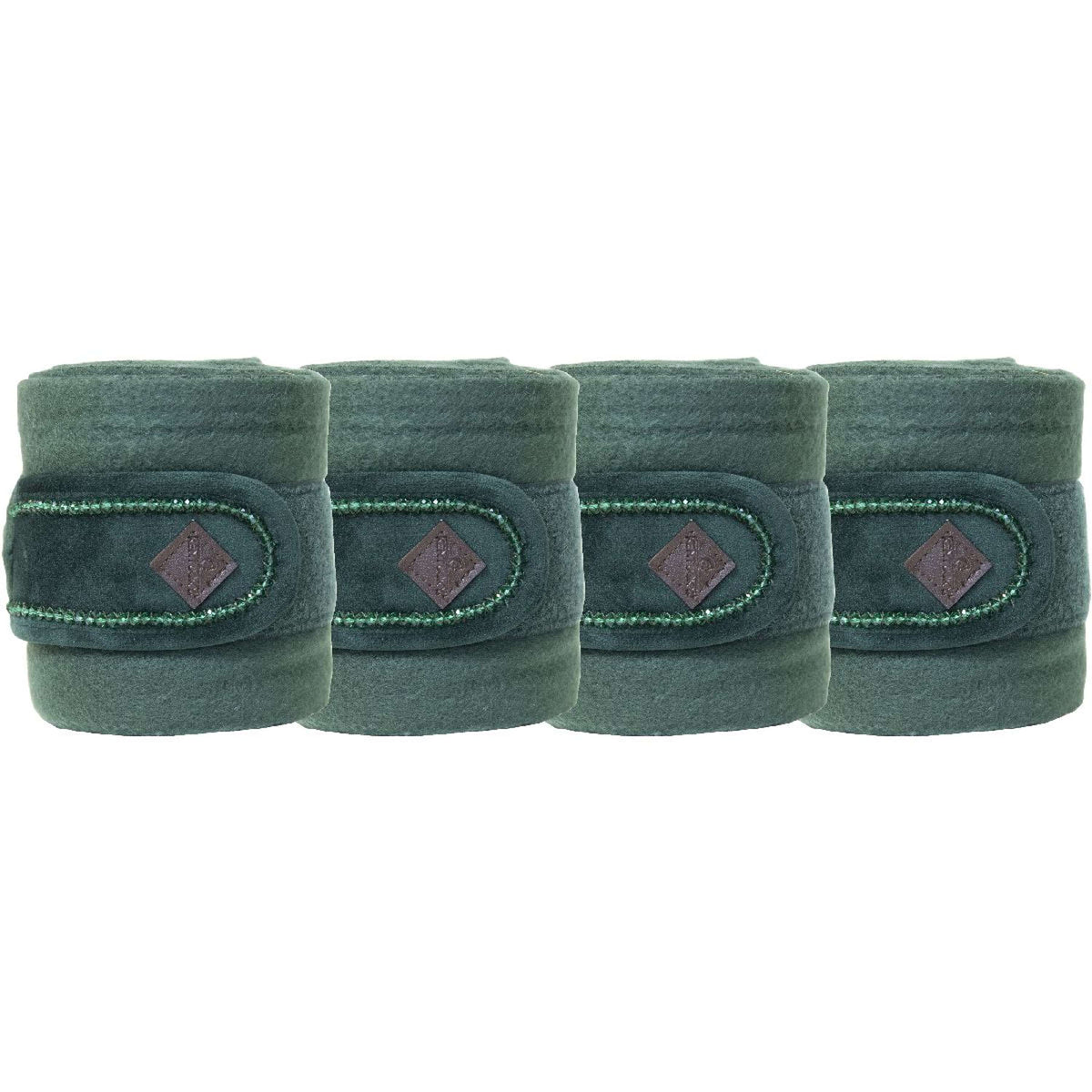 Kentucky Bandages Polar Fleece velours Pearls Pine Green