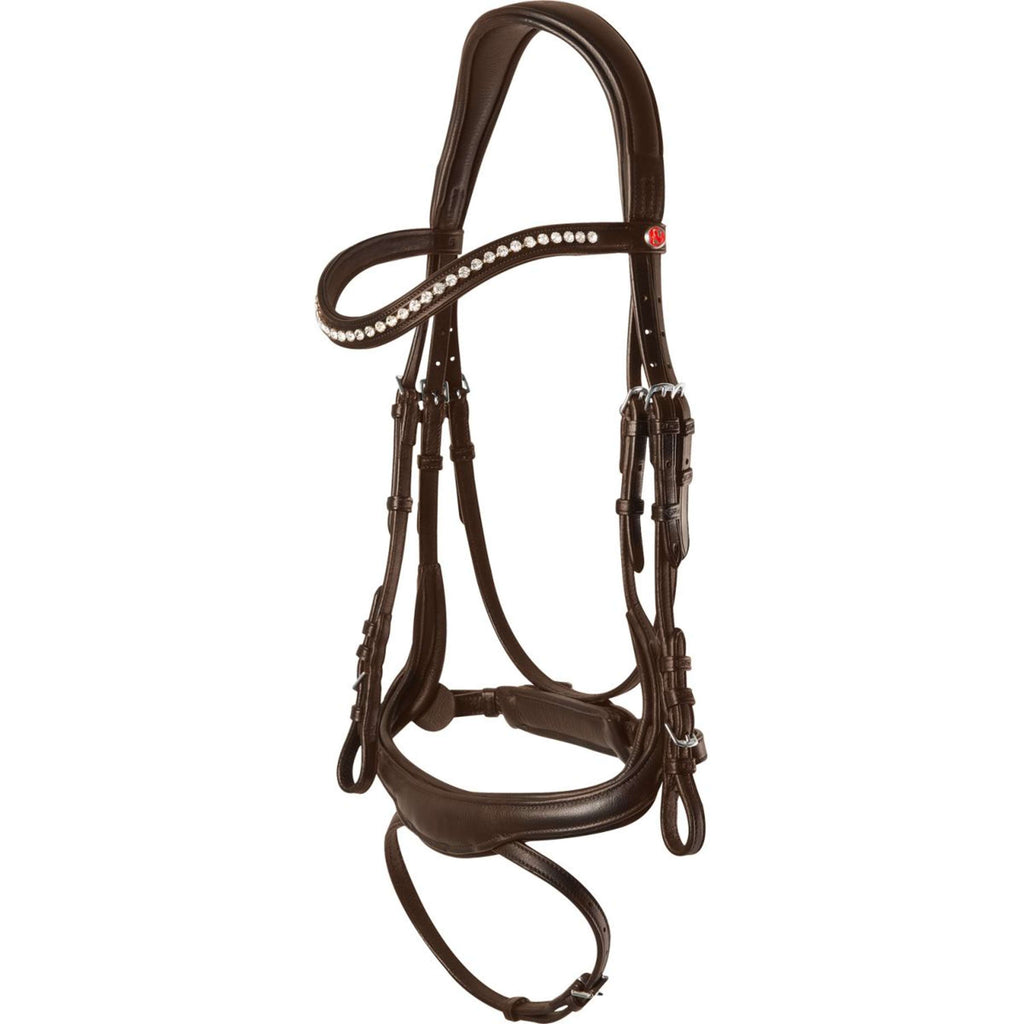 Kieffer Bridon Amy Ultrasoft Suédois avec Boucle et Noseband Marron