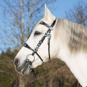 Kieffer Snaffle Bridle Isabella Spanish Noir/Argent