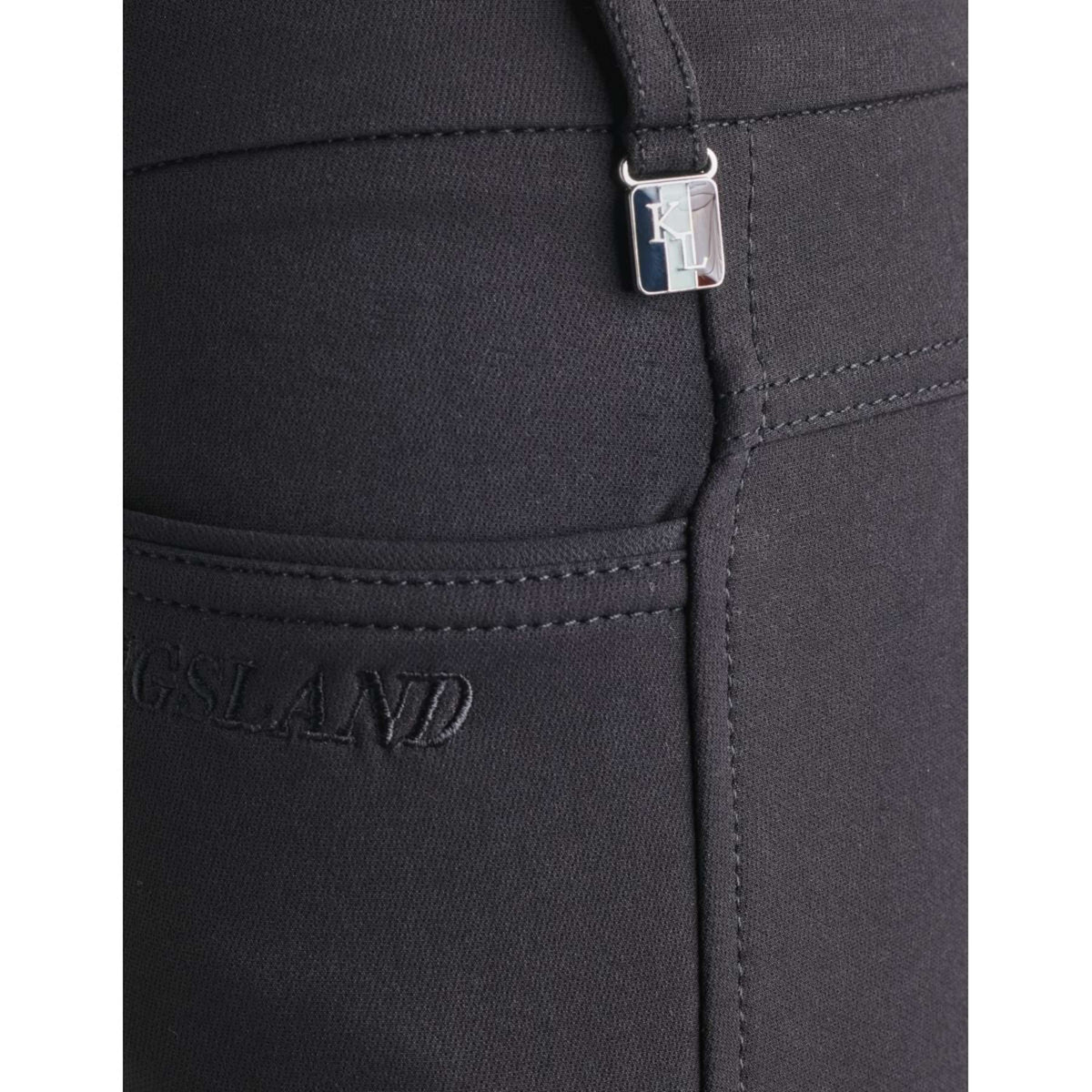 Kingsland Pantalon d'Équitation Kadi E-Tec Full-Grip Femmes Noir