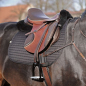 Kavalkade Amortisseur avec Peau d'Agneau Noir