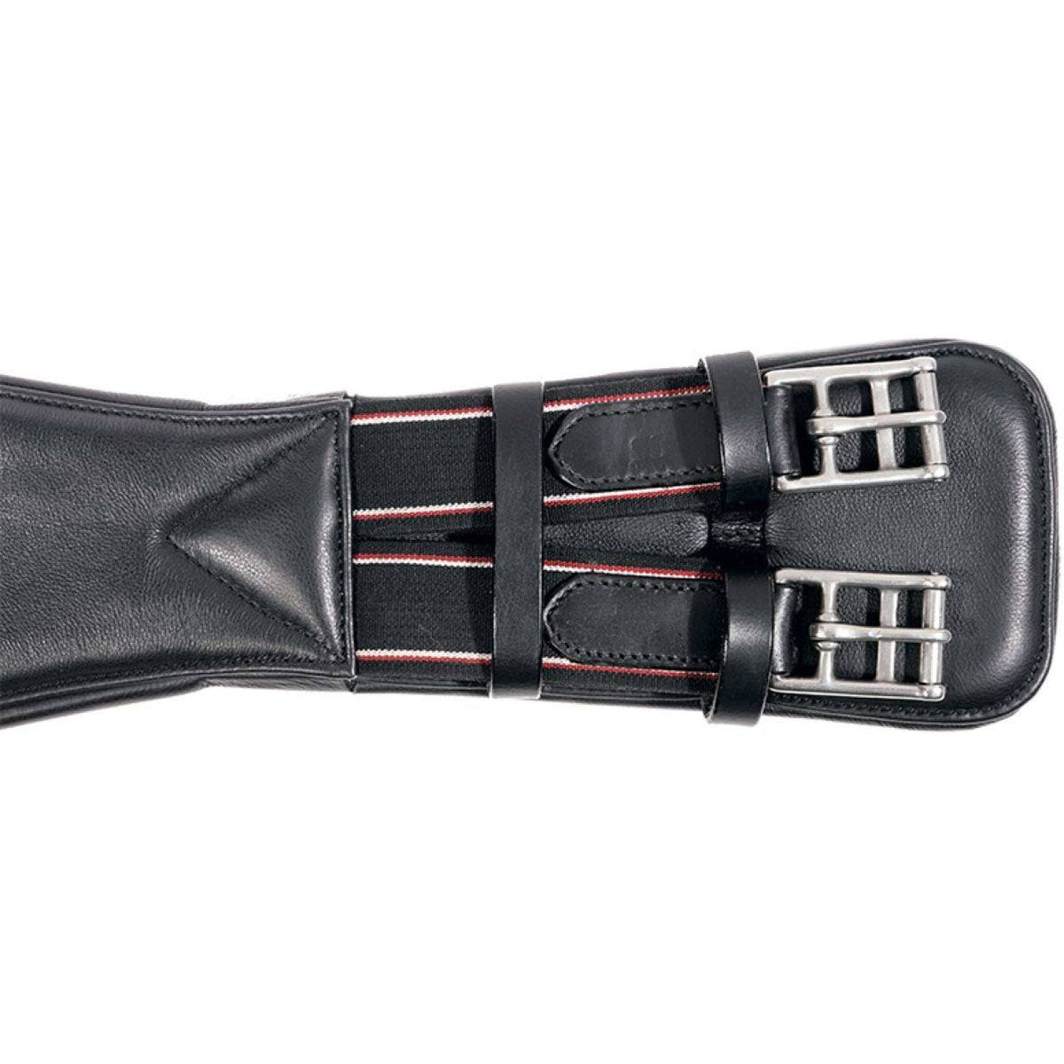 Kavalkade Sangle de Dressage Classic Soft Leather avec Élastique Noir
