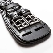 Kavalkade Sangle de Dressage Casper Soft Leather avec Élastique Noir