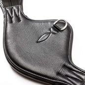Kavalkade Sangle de Dressage Casper Soft Leather avec Élastique Noir