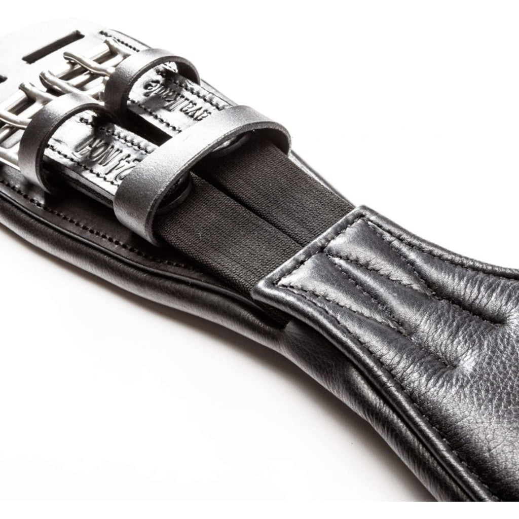Kavalkade Sangle de Dressage Casper Soft Leather avec Élastique Noir