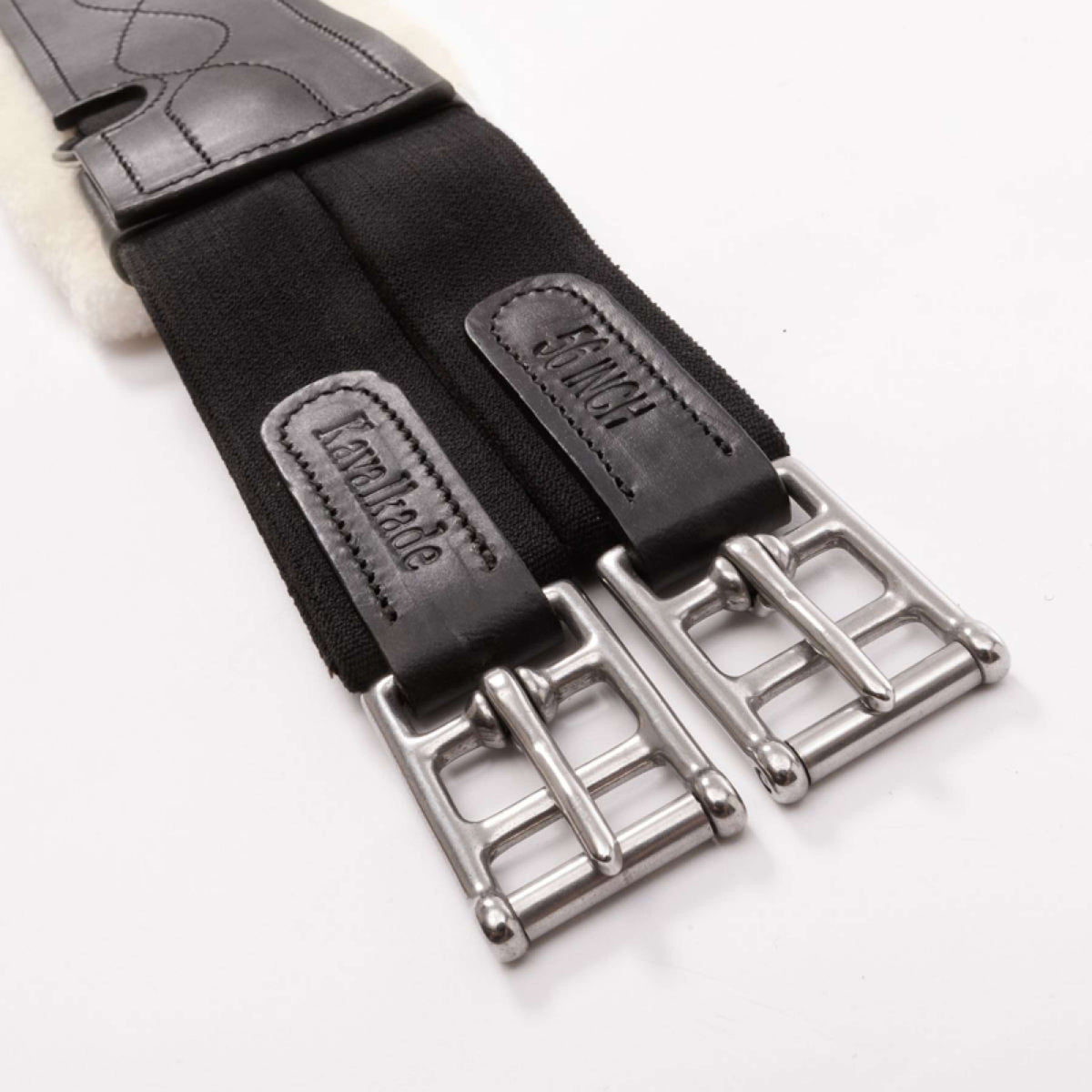 Kavalkade Sangle Polyvalente Casper Oiled Leather Fausse fourrure avec élastique Noir/Naturel