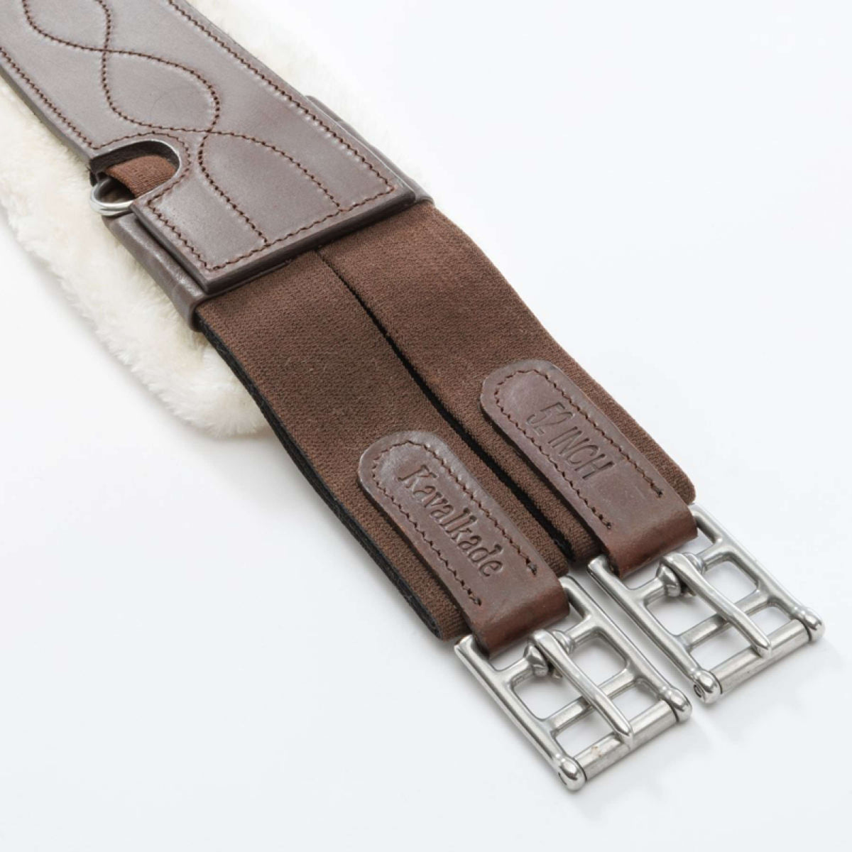 Kavalkade Sangle Polyvalente Casper Oiled Leather Fausse fourrure avec élastique Marron/Naturel