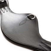 Kavalkade Sangle de Dressage Casper Oiled Leather avec Élastique Noir