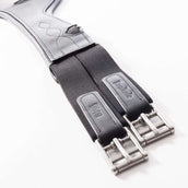 Kavalkade Sangle de Dressage Atlas Oiled Leather avec Élastique Noir