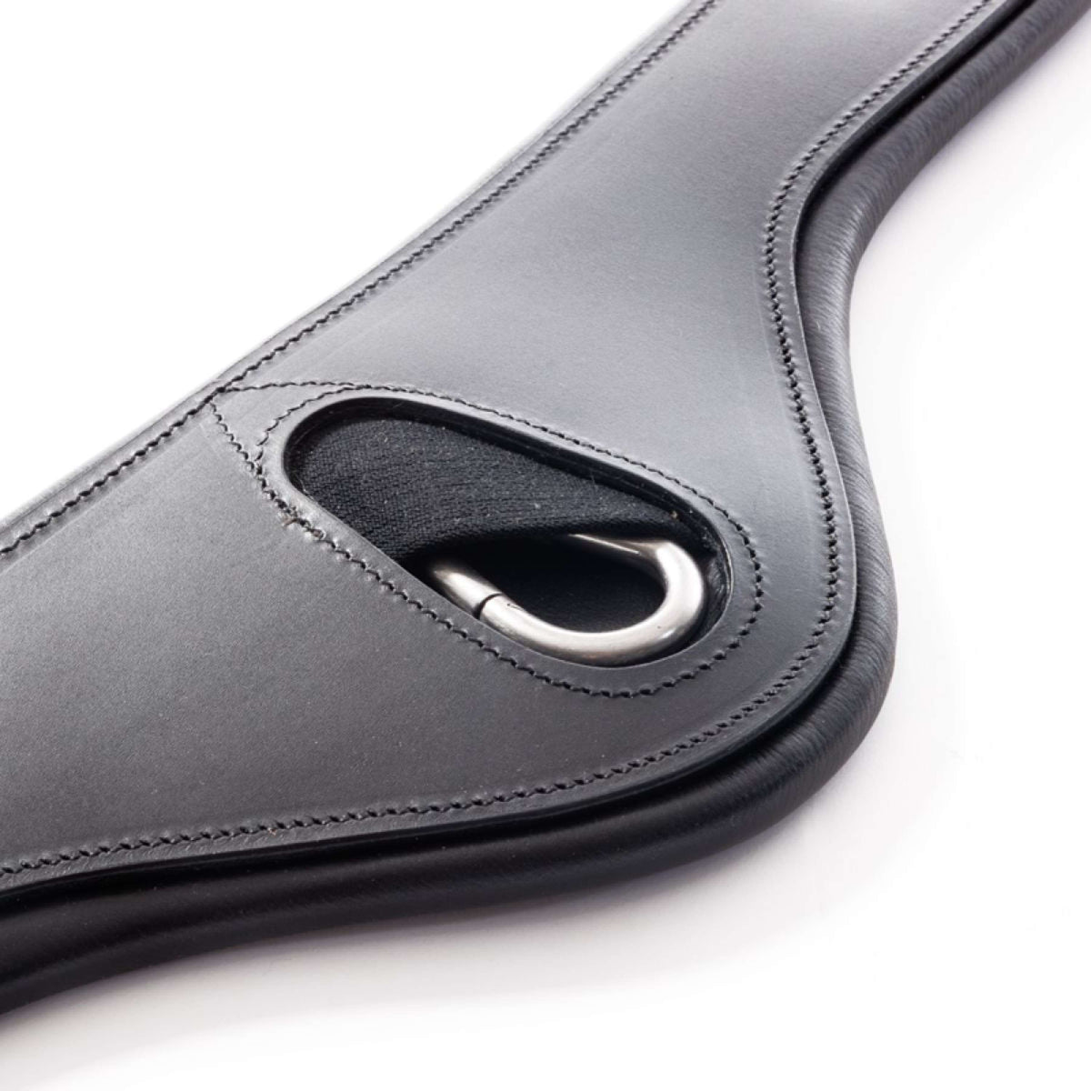 Kavalkade Sangle de Dressage Atlas Oiled Leather avec Élastique Noir