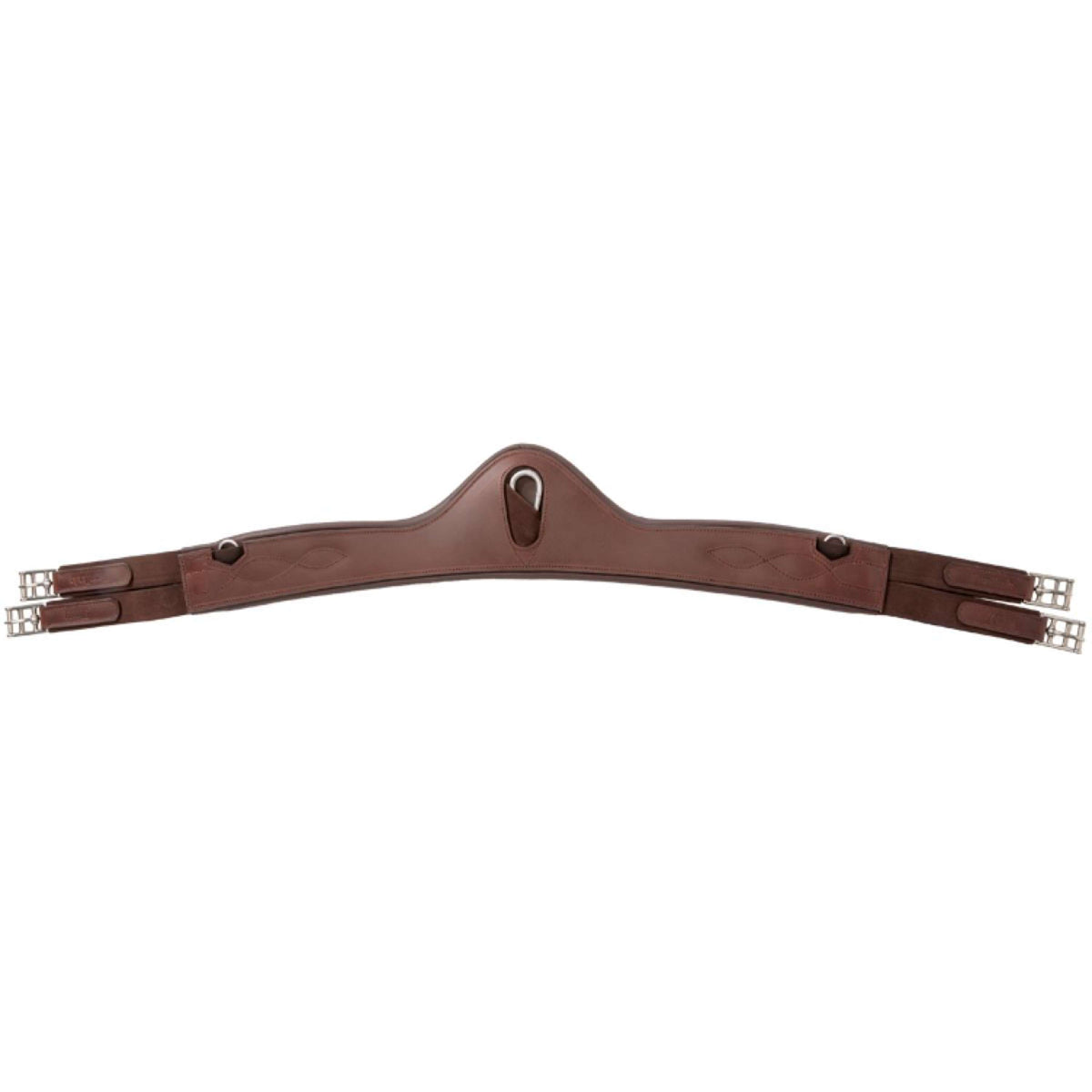 Kavalkade Sangle de Dressage Atlas Oiled Leather avec Élastique Marron