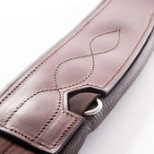 Kavalkade Sangle de Dressage Atlas Oiled Leather avec Élastique Marron