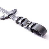 Kavalkade Rênes Cuir Doux Étroit Noir