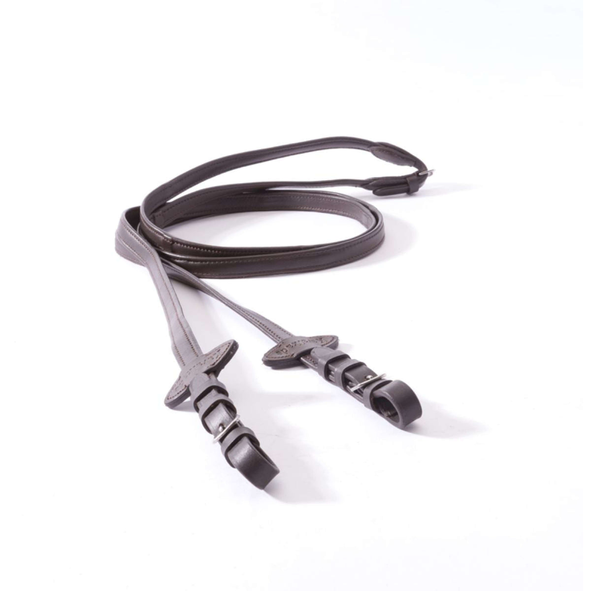 Kavalkade Rênes Cuir Doux Étroit Marron