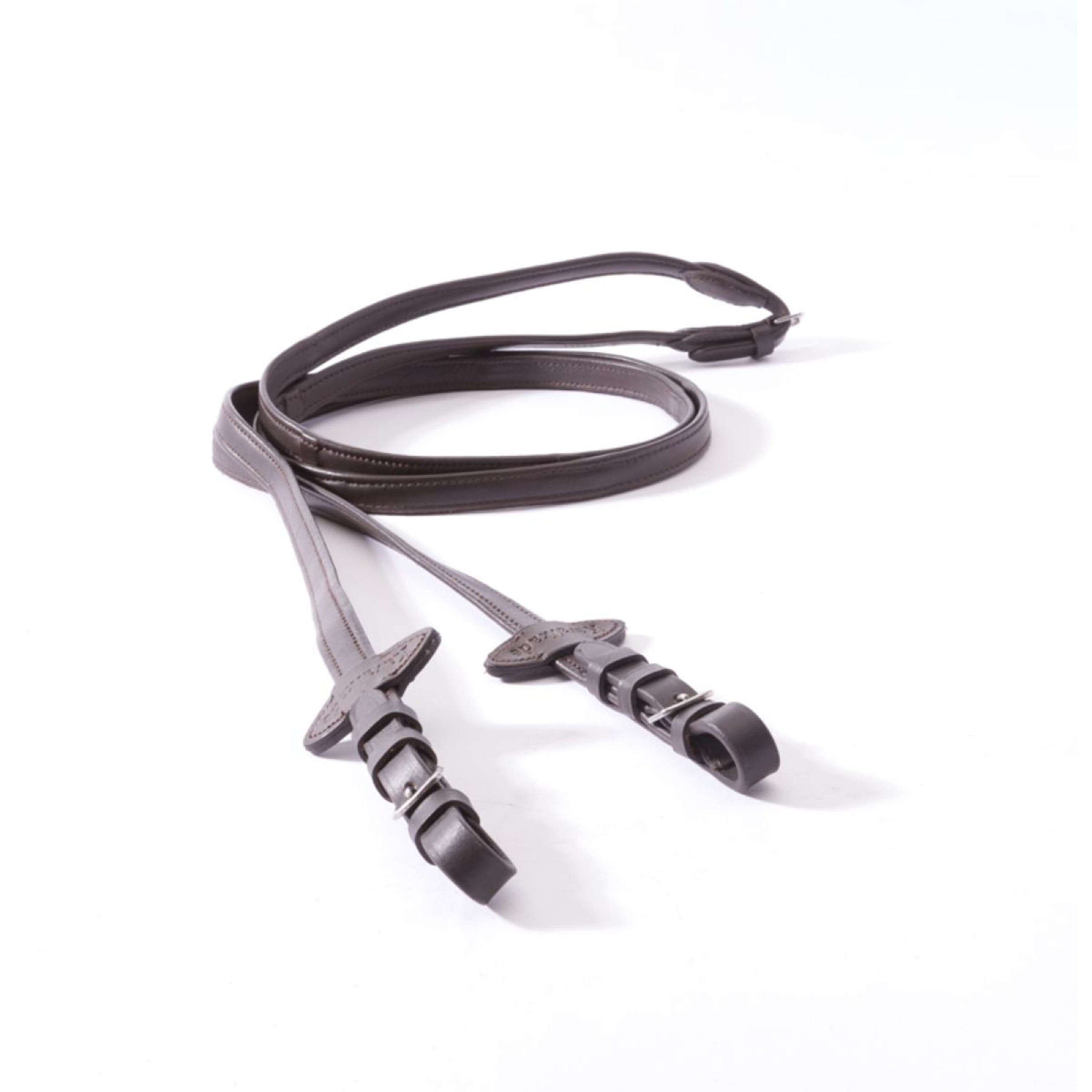 Kavalkade Rênes Cuir Doux Étroit Marron