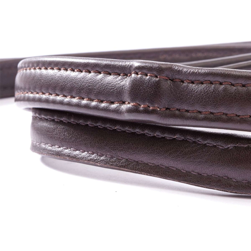 Kavalkade Rênes Cuir Doux Étroit Marron
